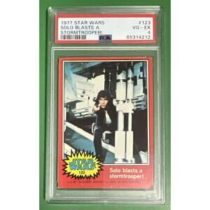 Star Wars 1977 Solo Blasts Stormtrooper #123 PSA 4 CERT#65314212